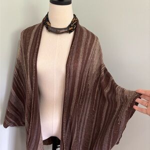 Vintage Denim & Supply Ralph Lauren Brown Boho Linen Kimono Cardigan